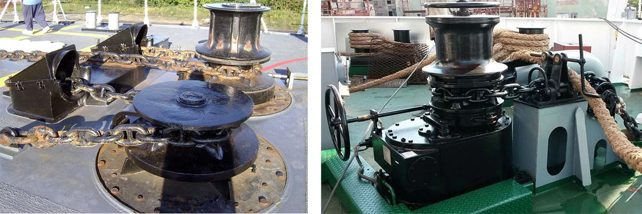 anchoring and mooring capstan